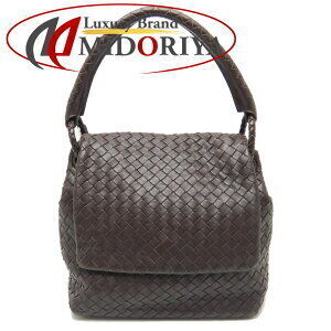 Bottega Veneta handbag brown intrecciato leather
